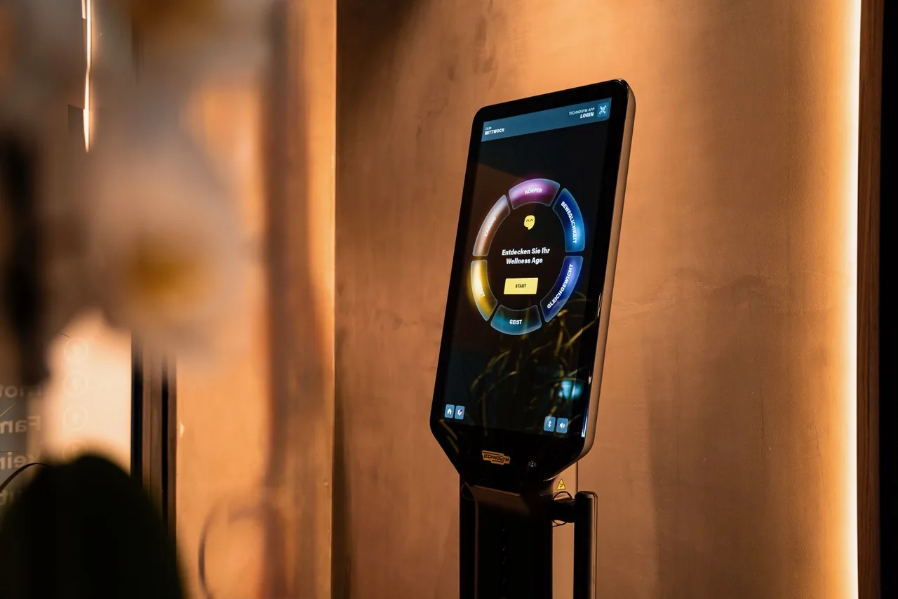 Display der CIRCLEONE CheckUp-Station mit Analyse-Auswertung